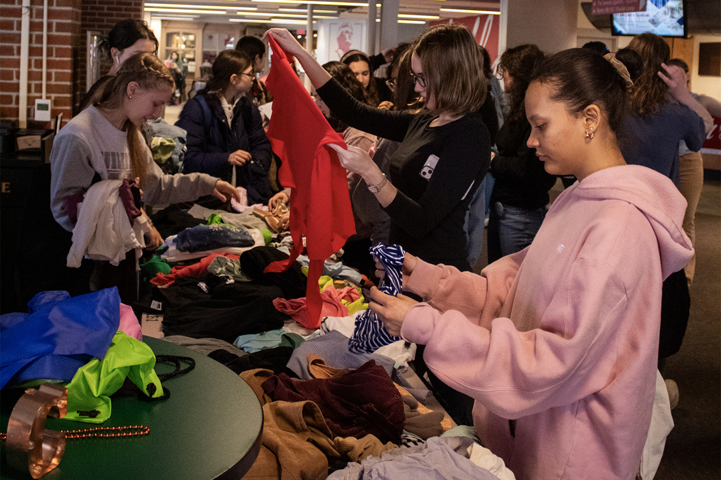 Popular clothing exchange events allow students to educate their peers about the pitfalls of fast fashion.