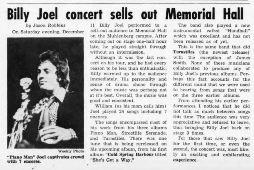 The Music of Memorial Hall